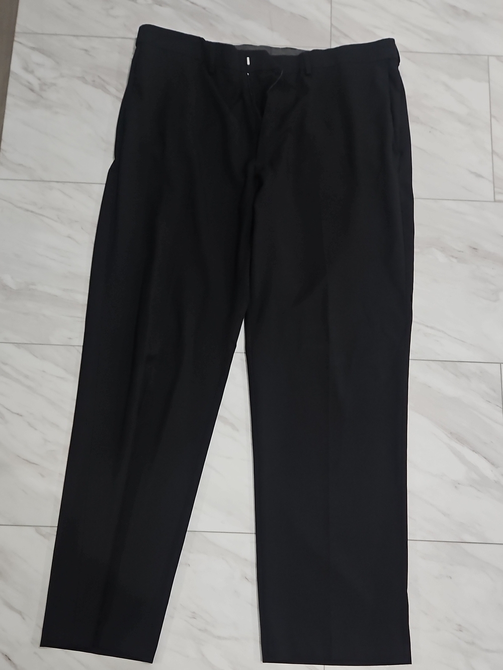 Haggar Black Men's Dress Pants - Classic Straight Leg